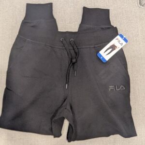 Fila Women Cotton Joggers Black, size L